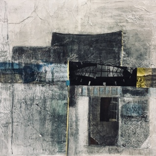 'Across' mixed media: exhibited at The Old Biscuit Factory.